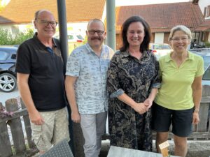 v.l.: Wolfgang Lamprecht, Michael Niedermair, Dr. Ute Eiling-Hütig, Bärbel Ebner